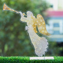 Sculpture Luminous Angel Acrylic Ornament Christmas Art Garden Decoration