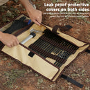Camping Ground Nails Storage Bag Wind Rope Hammer Peg Holder Bags (Khaki) Newly