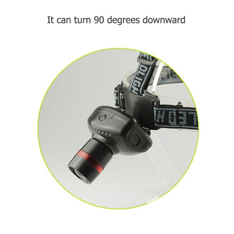 Waterproof Lanterna Zoom Cycling Lights LED Head Lamp Headlight Flashlight
