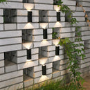 Outdoor LED Solar Light Waterproof Adjustable Wall Panel Light (Warm Light)