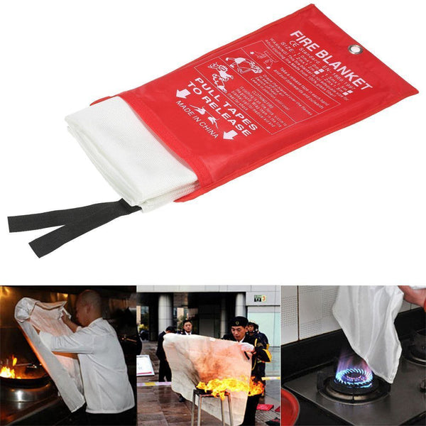 Emergency Tools Fire Blanket Outfire Carpet Fiberglass Cloth Extinguishers Tent