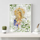 Jesus Woman 5D DIY Full Round Drill Diamond Painting Home Craft Gifts 40x50cm