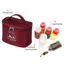 6pcs Spice Sauce Condiment Bottle BBQ Pepper Jar Seasoning Pot (Wine Red) Newly