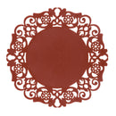 Hollow Flower Silicone Pad Coaster Anti Skid Heat Insulation Cup Mat(Coffee