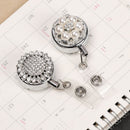 Pattern Retractable Stationery Lanyards Anti-Lost Clip Key Ring Badge Holder