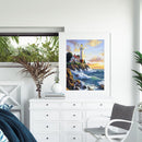 DIY Mosaic Seaside Lighthouse Rhinestone Drawing Full Round Diamond Painting Kit