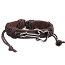 Unique Guitar Shape Girl Boy Braid Bracelet String Band Bangle Coffee