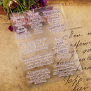 Clear Stamp DIY Scrapbooking Silicone Album Photo Handmade Card Transparent Seal
