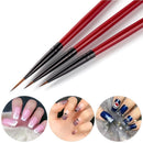 French Thin Stripe Grid Stripes Nail Line Brush Nail Painting Pen Painting