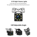 8 LED 170° Camera Reversing Parking Cam Car Rear View f Night Waterproo S0A0