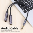 6.35mm Stereo Male to Dual 1/4"" Female Y Splitter Audio Cable Adapter Cord