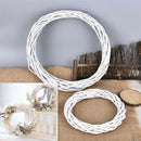 Ring Ornaments Garland Hanging Christmas Rattan Ring White Wreath Wreath Wicker