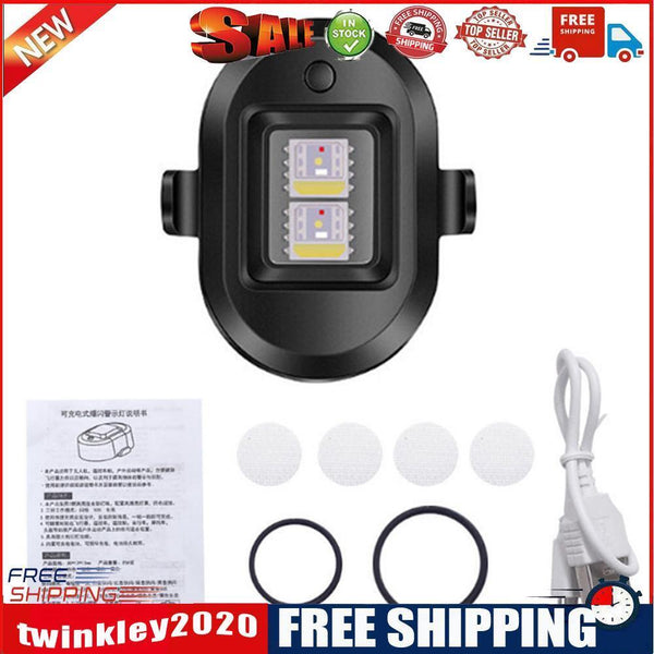 Universal Strobe Warning Light 7-color Rechargeable Aircraft Emergency Lamp