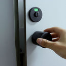 Public Toilet Bathroom Round Shape Black Handle Partition Handle Plastic Knob