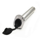 Yacht Pole Rack Stainless Steel Rod Holder Safety 30 Degree Lock for All Ocean