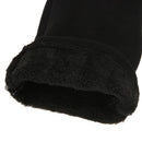 Women Touch Screen Mittens Sheep Wool Winter Lace Glove (Black)