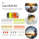 49pcs ABS Jigs Lead Barbed Hook Fishing Lures Set Wobblers Crankbait Bionic Bait