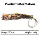 #A Octopus Squid Fishing Lures Soft Skirt Baits Tuna Trolling Seawater Fishing T