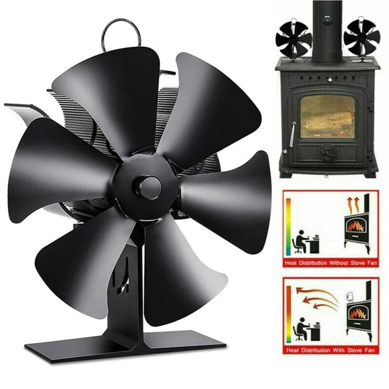 Efficient Eco Friendly Fireplace Fan Stove Fan Fire Burning Log Wood Burner