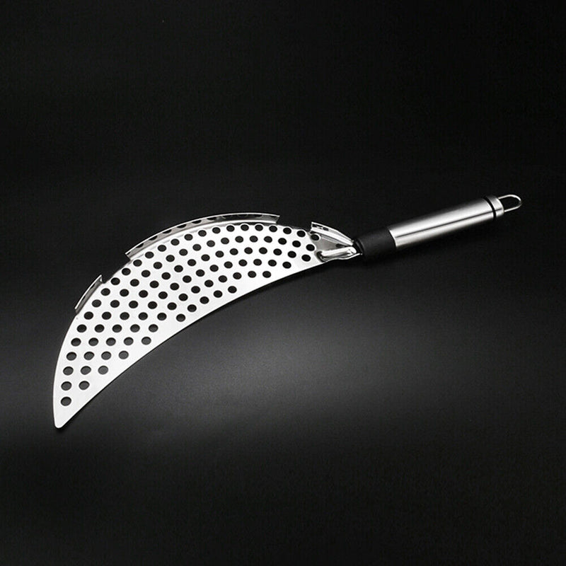 Stainless Steel Pot Strainer Slag Holder Drainer Water Filtering Sieve Tool