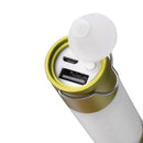 Camping LED Telescopic Flashlight with Tripod Nuts Rechargeable Torch (B)