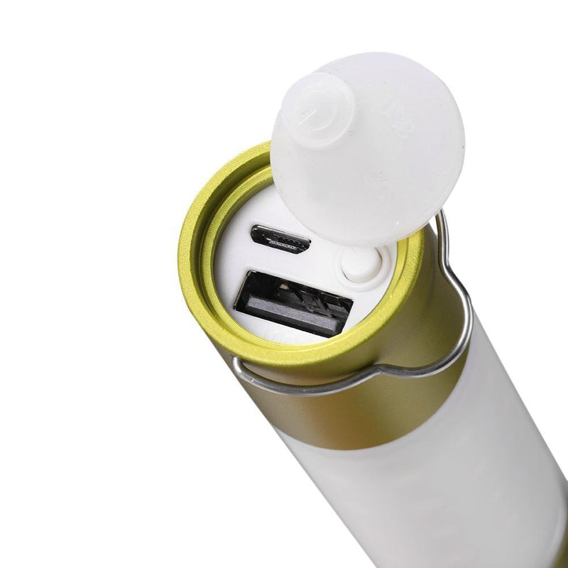 Camping LED Telescopic Flashlight with Tripod Nuts Rechargeable Torch (B)