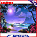 Painting By Numbers DIY Bright Moon Canvas Oil Wall Art Picture Ornaments Kit