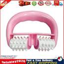 Body Roller Massager Arm Leg Dual Wheel Pain Relief Massage Tool (Pink) Newly