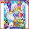 Easter Gnome Oil Paint By Numbers Kits Canvas DIY Picture Hand Painted Wall Art
