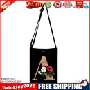 Alphabet flowers Printed mini one-shoulder diagonal phone bag A