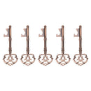 5pcs Wedding Retro Key Bottle Opener Candy Bag Tags Ribbon Holiday Party Su