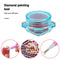 Diamond Painting Kit Glue Clay with Box Point Drill Beads Pen Mud (Blue)