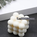 Round Cube Candle Plaster Mould Cavities Silicone Square Bubble Dessert Molds