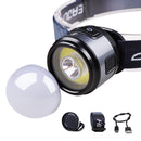 Multifunctional XPG+COB LED Clip on Cap Hat Light Camping Working Headlamp Torch