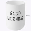 Lightweight Good Morning Portable Bathroom Washing Travel Toothpaste Holder Cup