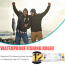 Waterproof Foldable Fish Ruler Accurate Lure Measure Tape Tackle (Yellow) Newly