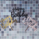Kids Favors Gifts Cake Topper Happy Birthday Acrylic Decor Party Supplies
