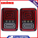 2PCS LED taillight 2nd generation EU for Jeep Wrangler 07-16/07-15 brake flashing