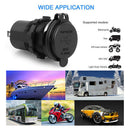 Dual USB Charger Car Boat QC 3.0 + QC 4.0 Type C Port Fast Charging USB Socket
