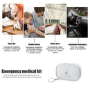 Portable Travel First Aid Kit Medical Bag Emergency Storage Box (Grey S) Newly