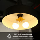 10pcs E27 to 2E27 Lamp Holder Converter Adapter Bulb Base(Yellow?
