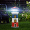 LED Lighthouse Solar Light Garden Outdoor Rotating Beacon Tower Lamp (B) Newly