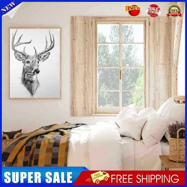 #A Deer Oil Paint By Numbers Kit DIY Acrylic Painting on Canvas Frameless Drawin