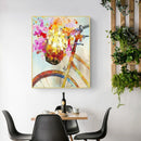 Bicycle Basketball Flower Frameless Oil Paint By Numbers Hand Painted Picture Kit