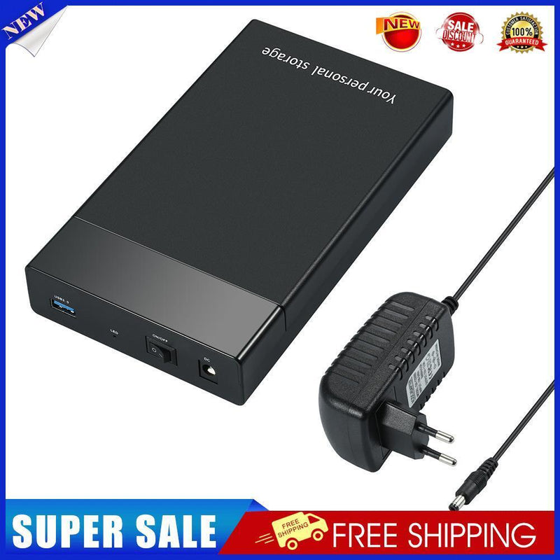 USB 3.0 to 3.5 inch SATA III 5Gbps External Hard Drive Ehclosure Case (EU)