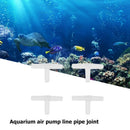 10pcs Joint T-type Hard Tube Connector Adapter Fish Tank Joint Water Pipe S