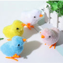 Wind Up Clockwork Chick Jumping Hopping Cat Plush Chick Pets Random Color Newly
