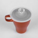 Lace Anti-dust Leakproof Diamond Silicone Cup Lid Seal Cover(Transparent)