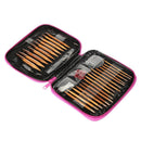 13 Sizes Aluminium Circular Kntting Needle Ring Set Crochet Yarn (Purple) Newly