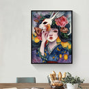 Hand Painted Digital Oil Picture DIY Girl Paint By Numbers Home Wall Decor Kit